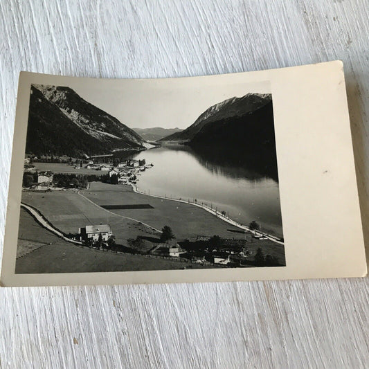 Vintage Postcard Mountains And Lake The Tirol? Black & White