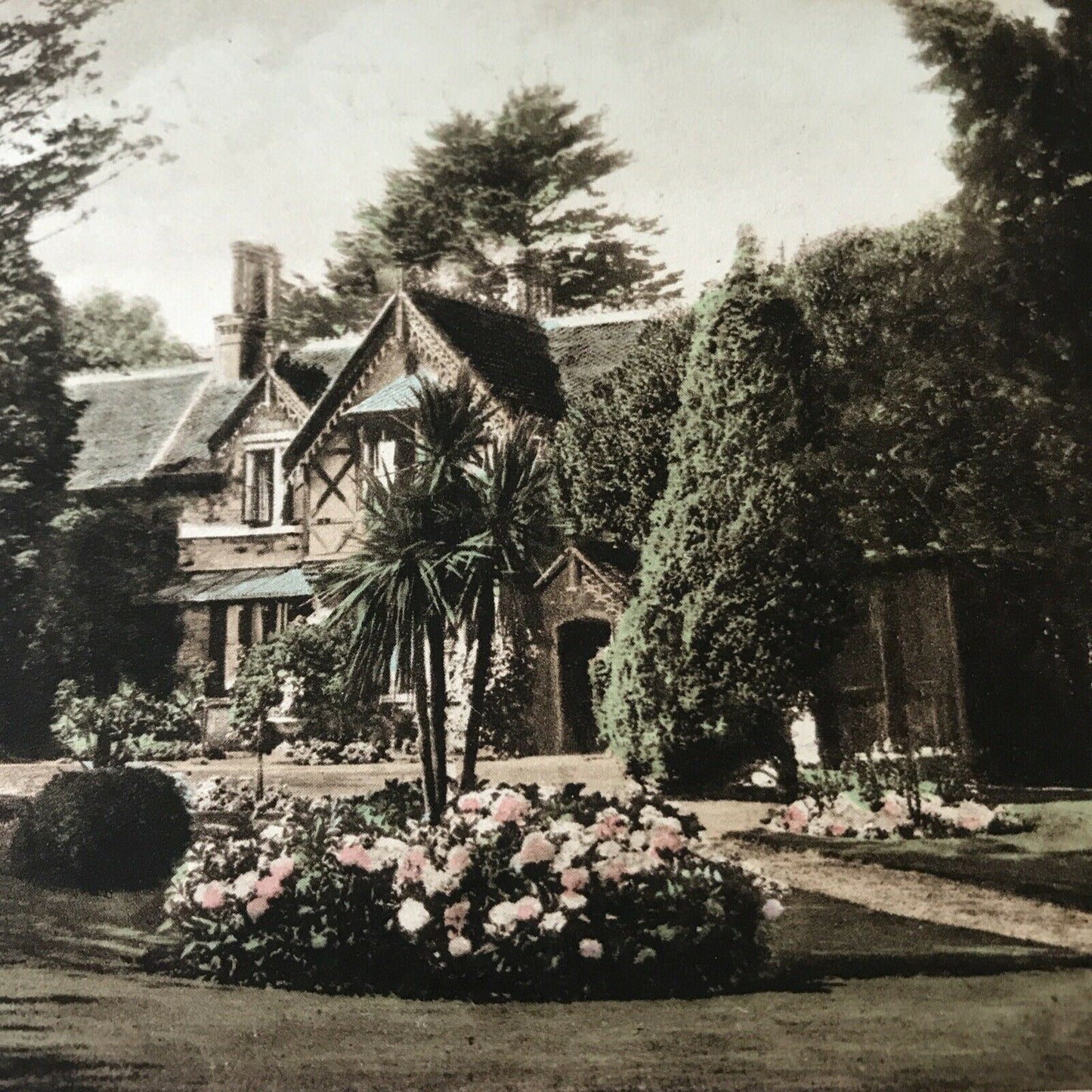 Isle Of Wight Memorabilia Vintage Postcard Shanklin Rhylstone Gardens House