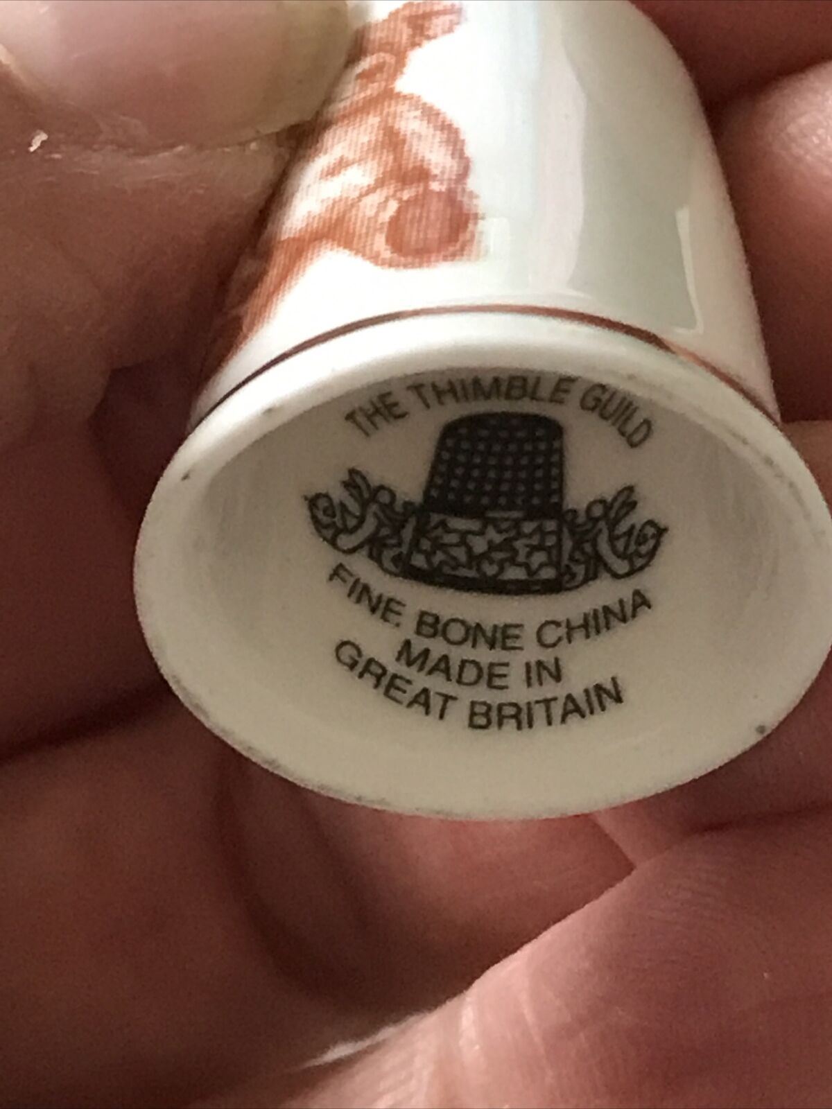 Bone China Thimble 75th Birthday Mr Fluffy Teddy Bear Limited Edition Of 750