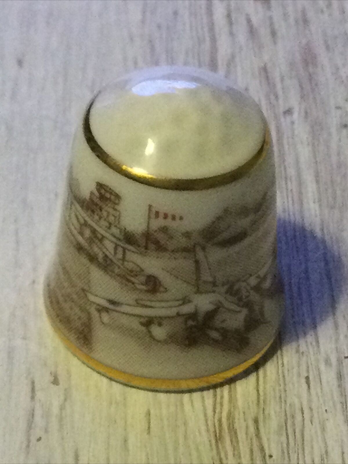 China Thimble 75th Anniversary Of Royal Air Force. Sutherland.