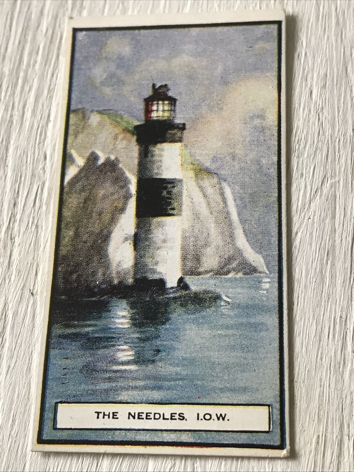 Three Castles Cigarette Card Lighthouses 8 The Needles Isle Of Wight IOW Granite