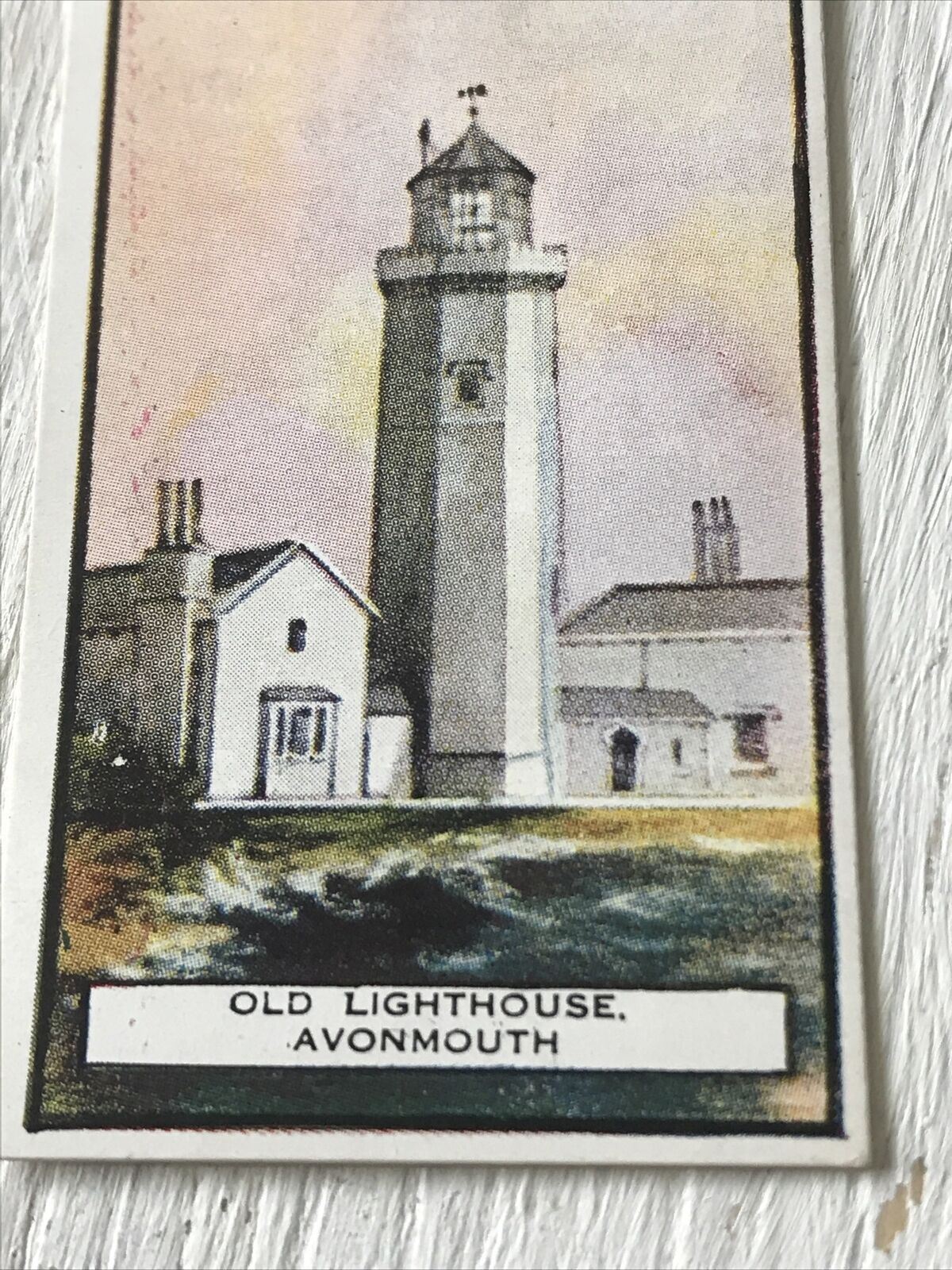 Three Castles Cigarette Card Lighthouses 9 Old Lighthouse Avonmouth Eddystone