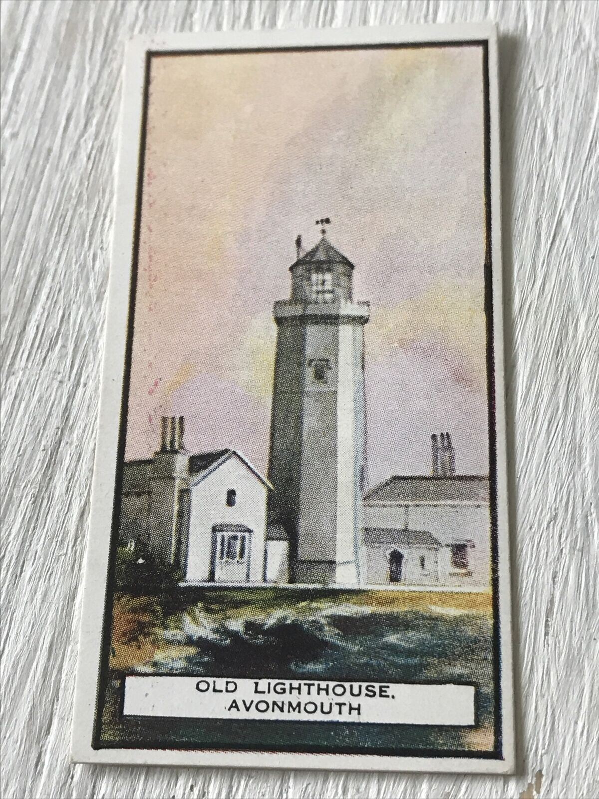 Three Castles Cigarette Card Lighthouses 9 Old Lighthouse Avonmouth Eddystone