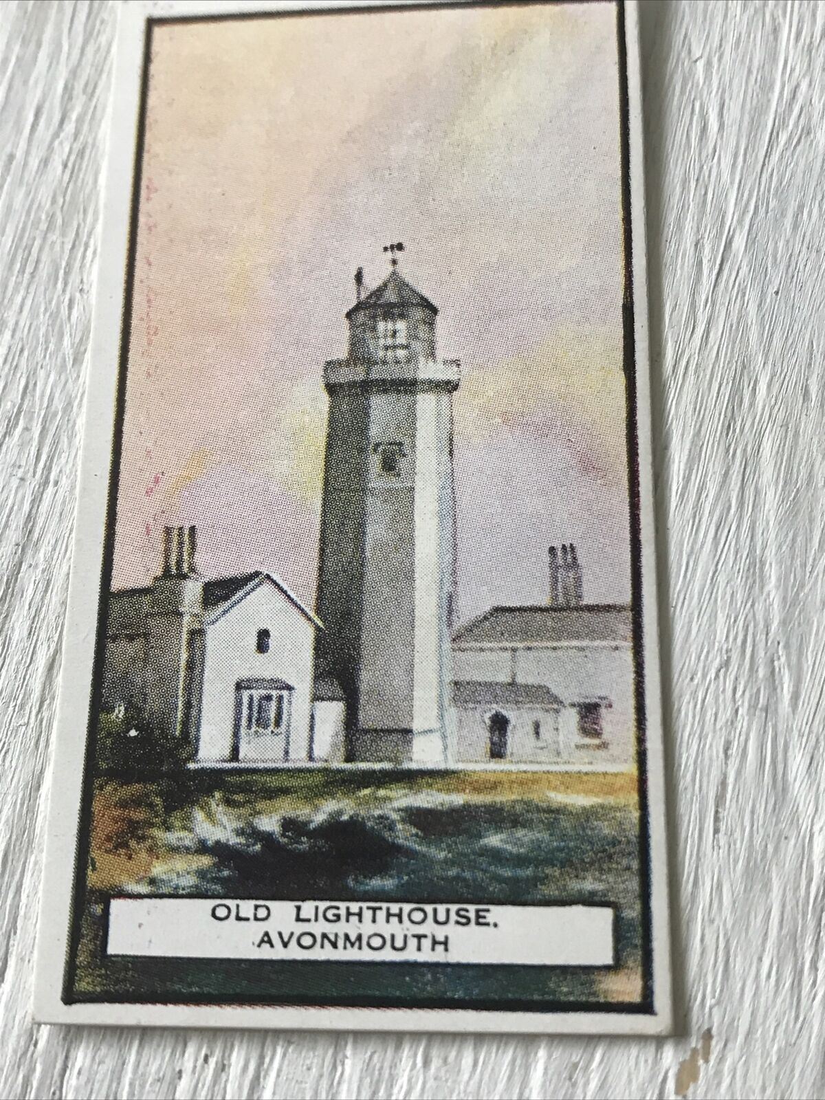 Three Castles Cigarette Card Lighthouses 9 Old Lighthouse Avonmouth Eddystone