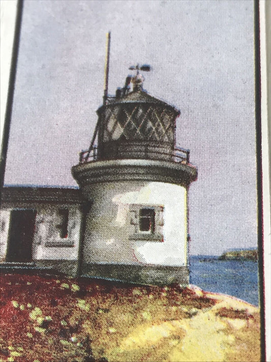 Three Castles Cigarette Card Lighthouses 1 Anvil Point Swanage Dorset Bournemout