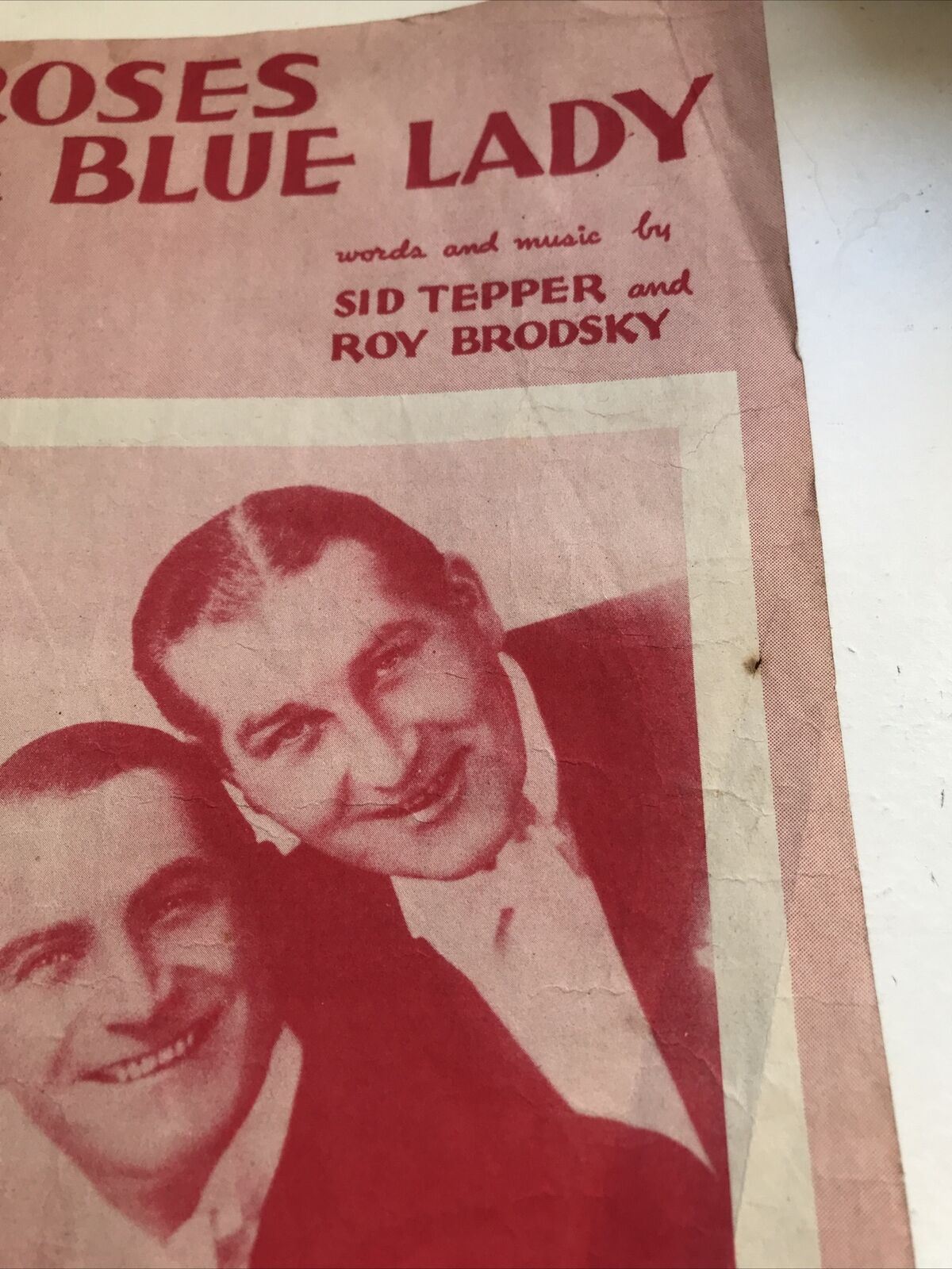 Vintage Sheet Music Red Roses For A Blue Lady 1948 Bob & Alf Pearson Sid Tepper Roy Brodsky