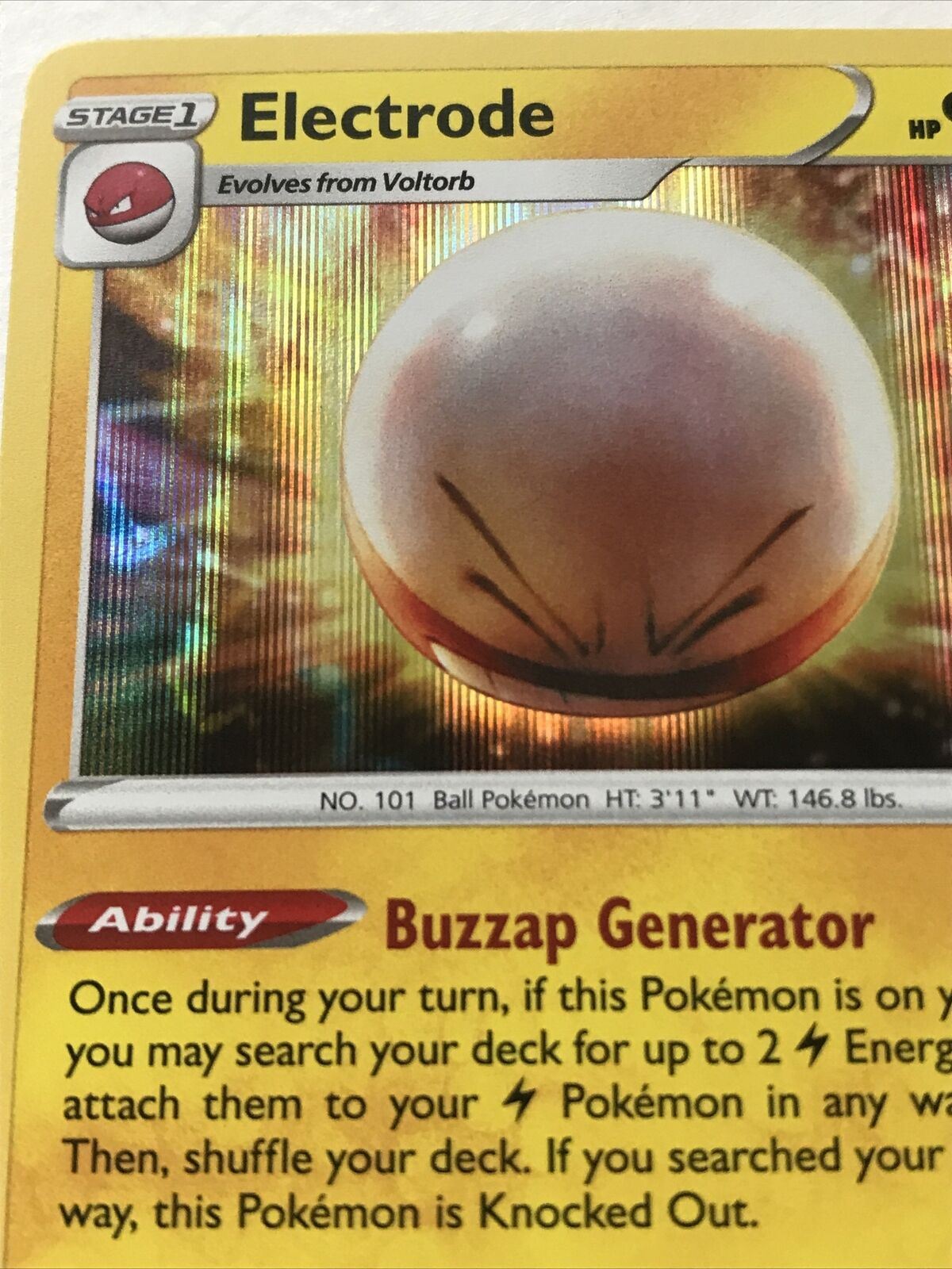 Pokemon Card Vivid Voltage Electrode Stage 1 46/185 HOLO Mint Condition