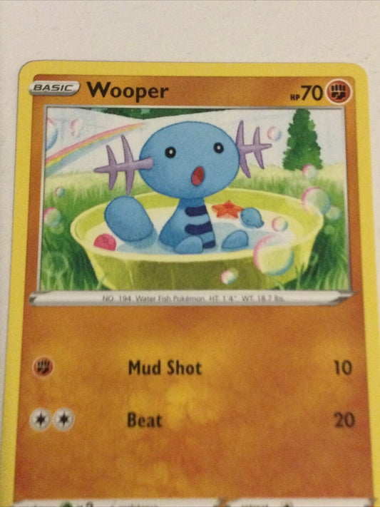 Pokemon Card 2020 Vivid Voltage Mint Basic WOOPER 83/185 Water Fish Mud Shot