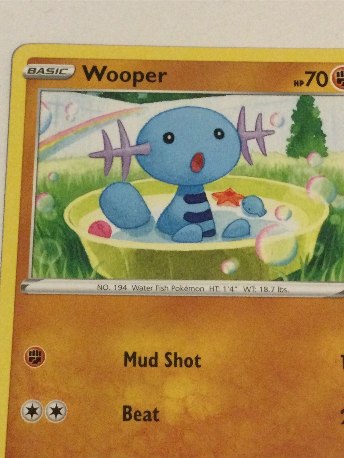 Pokemon Card 2020 Vivid Voltage Mint Basic WOOPER 83/185 Water Fish Mud Shot