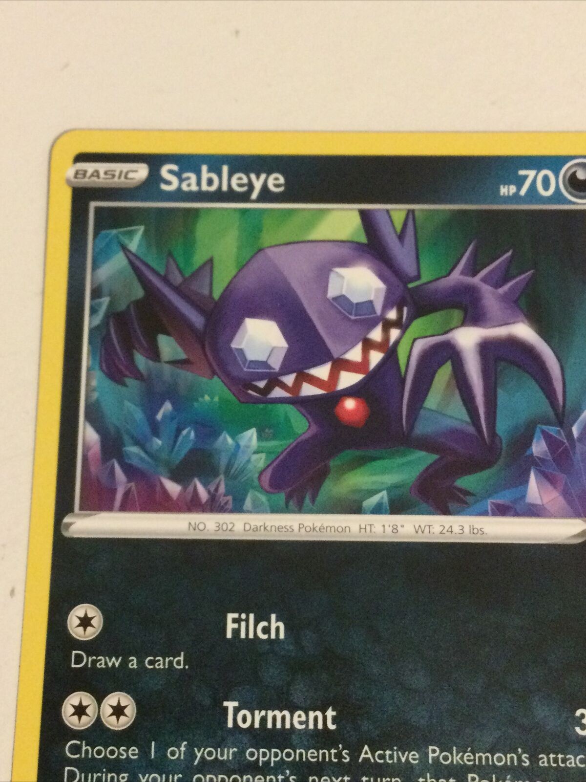 Pokemon Card 2020 Vivid Voltage Mint Basic SABLEYE 105/185 Darkness Filch