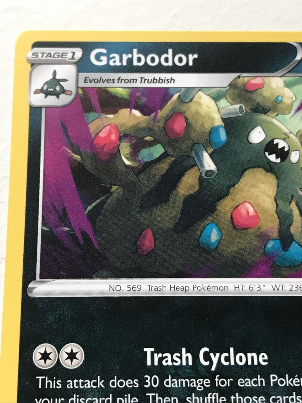 Pokemon  Card Vivid Voltage 2020 Pack Fresh Stage 1 GARBODOR 111/185 Trash Heap