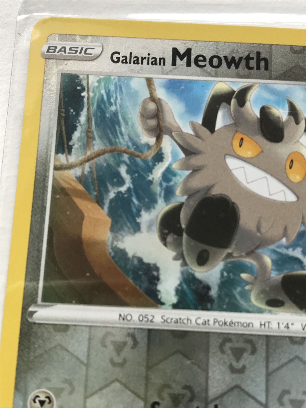 Pokemon  Card Vivid Voltage 2020 Pack Fresh Basic Galarian Meowth 112/185 Revers