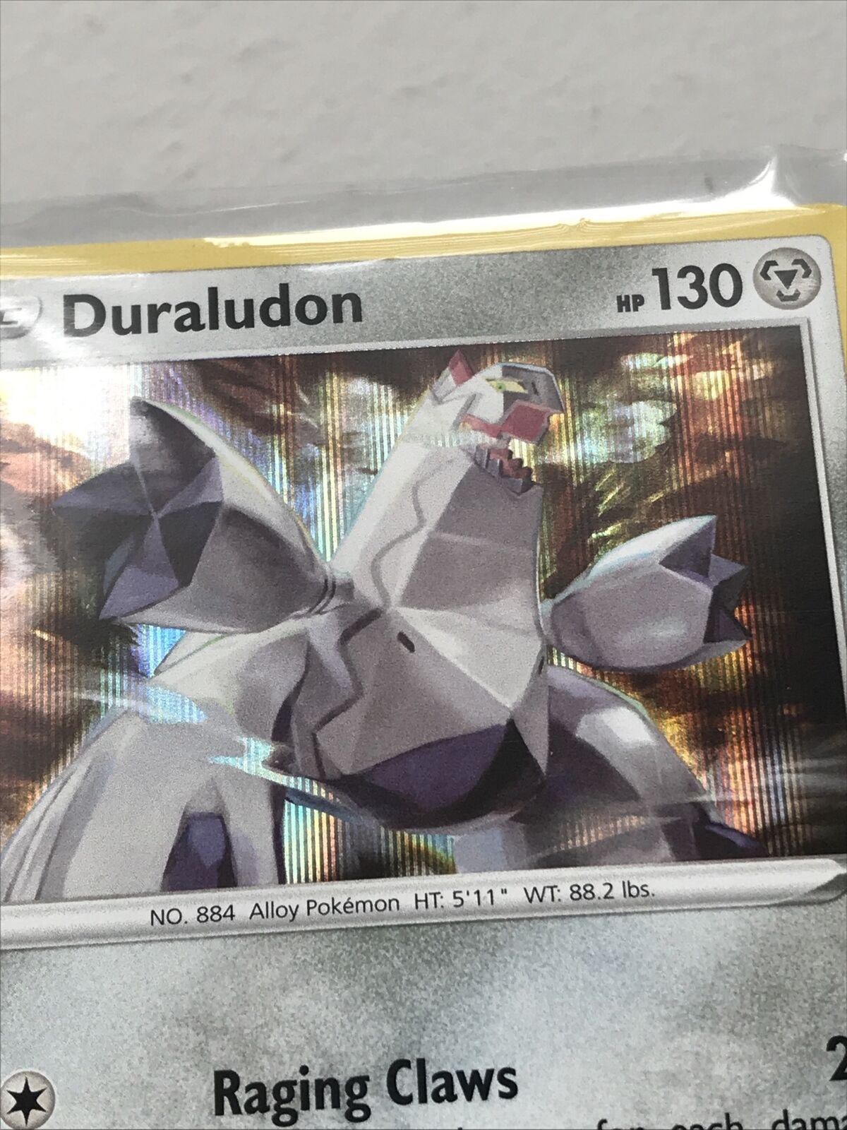 Pokemon  Card Vivid Voltage 2020 Pack Fresh Basic DURALUDON 129/185 HOLO RARE