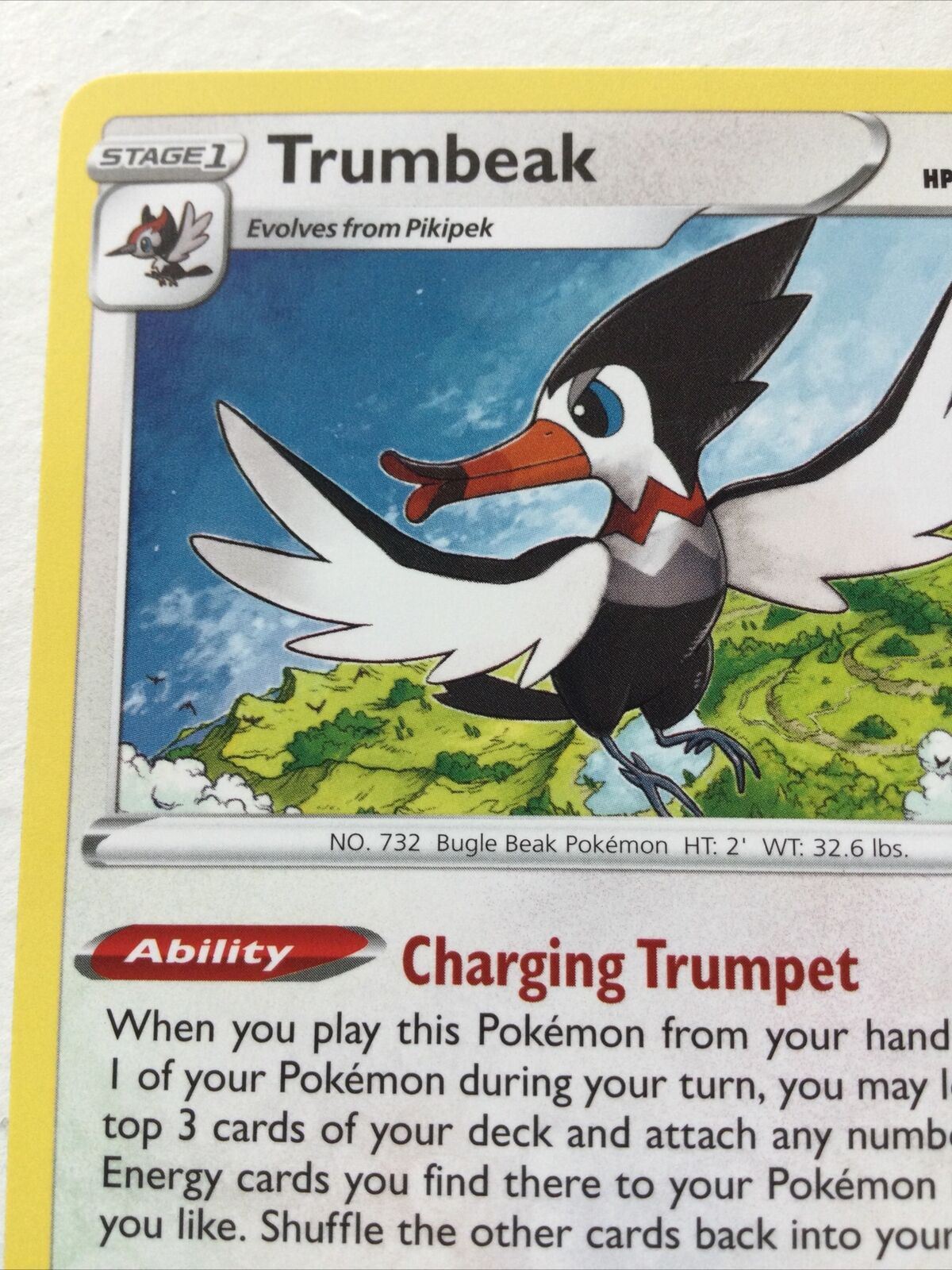 Pokemon  Card Vivid Voltage 2020 Pack Fresh Stage 1 TRUMBEAK 144/185 Bugle Beak