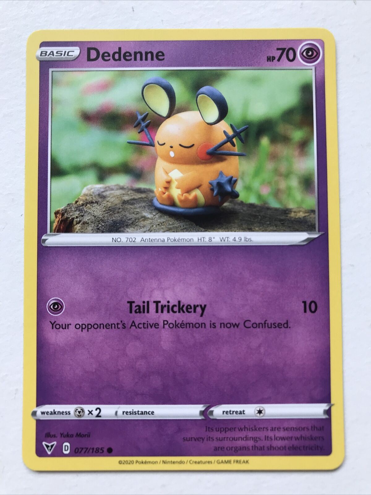 DEDENNE 77/185 Antenna Pokemon Card 2020 Vivid Voltage Pack Fresh