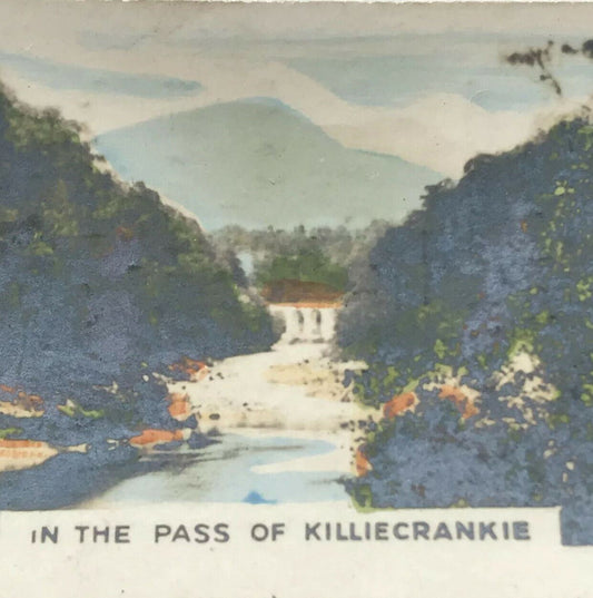 KILLICRANKIE PASS Photo Cigarette Card Cavanders Beauty Spots Of Great Britain