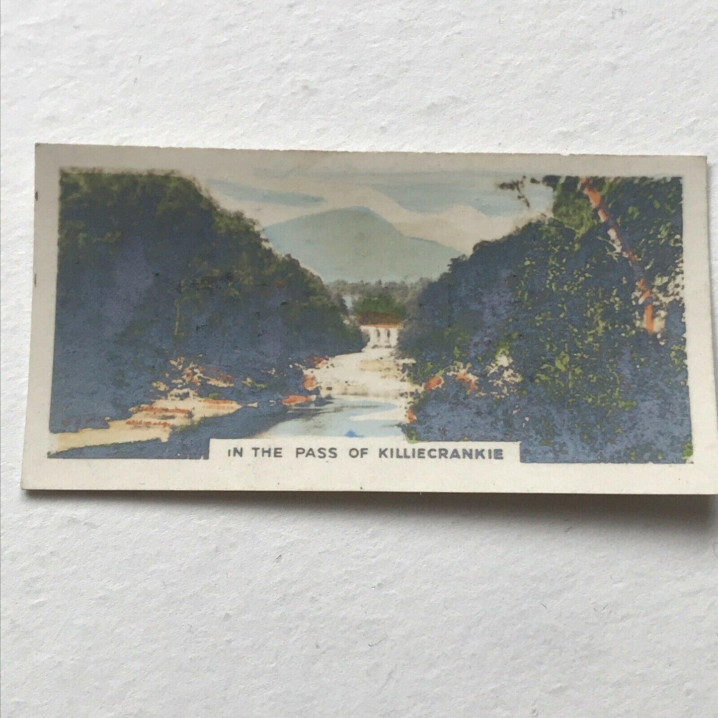 KILLICRANKIE PASS Photo Cigarette Card Cavanders Beauty Spots Of Great Britain