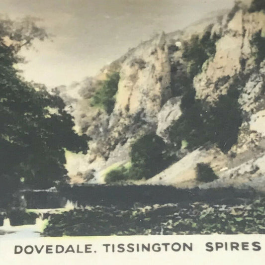 DOVEDALE  TISSINGTON SPIRES Photo Cigarette Card Cavanders Beauty Spots Of GB