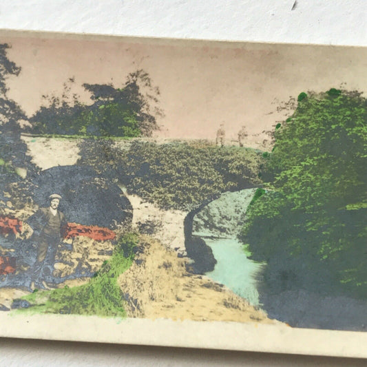 HAWES BRIDGE KENDAL Tinted Photo Cigarette Card Cavanders River Valleys