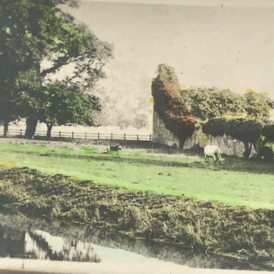 RUINS, GODSTOW NUNNERY Tinted Photo Cigarette Card Cavanders River Valleys