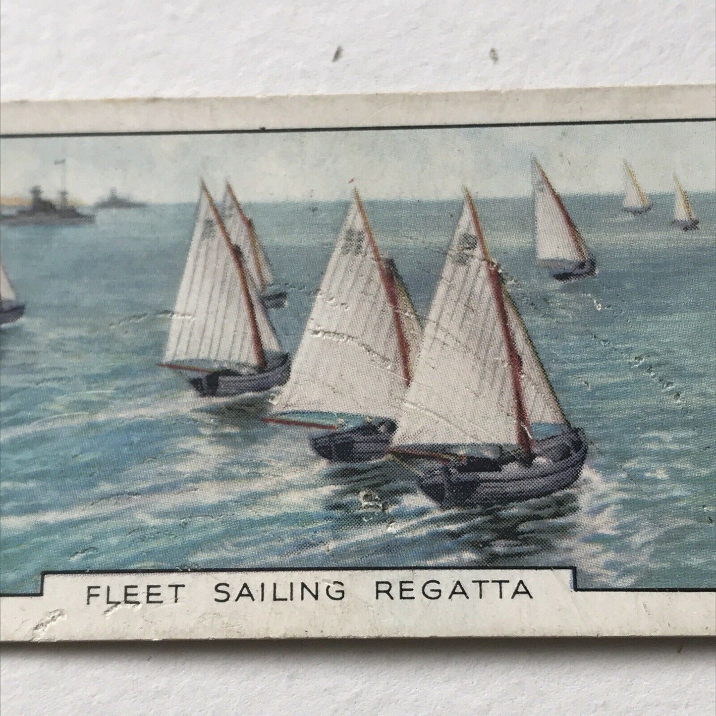 FLEET SAILING REGATTA Park Drive Gallaher Cigarette Card The Navy No 42 1937