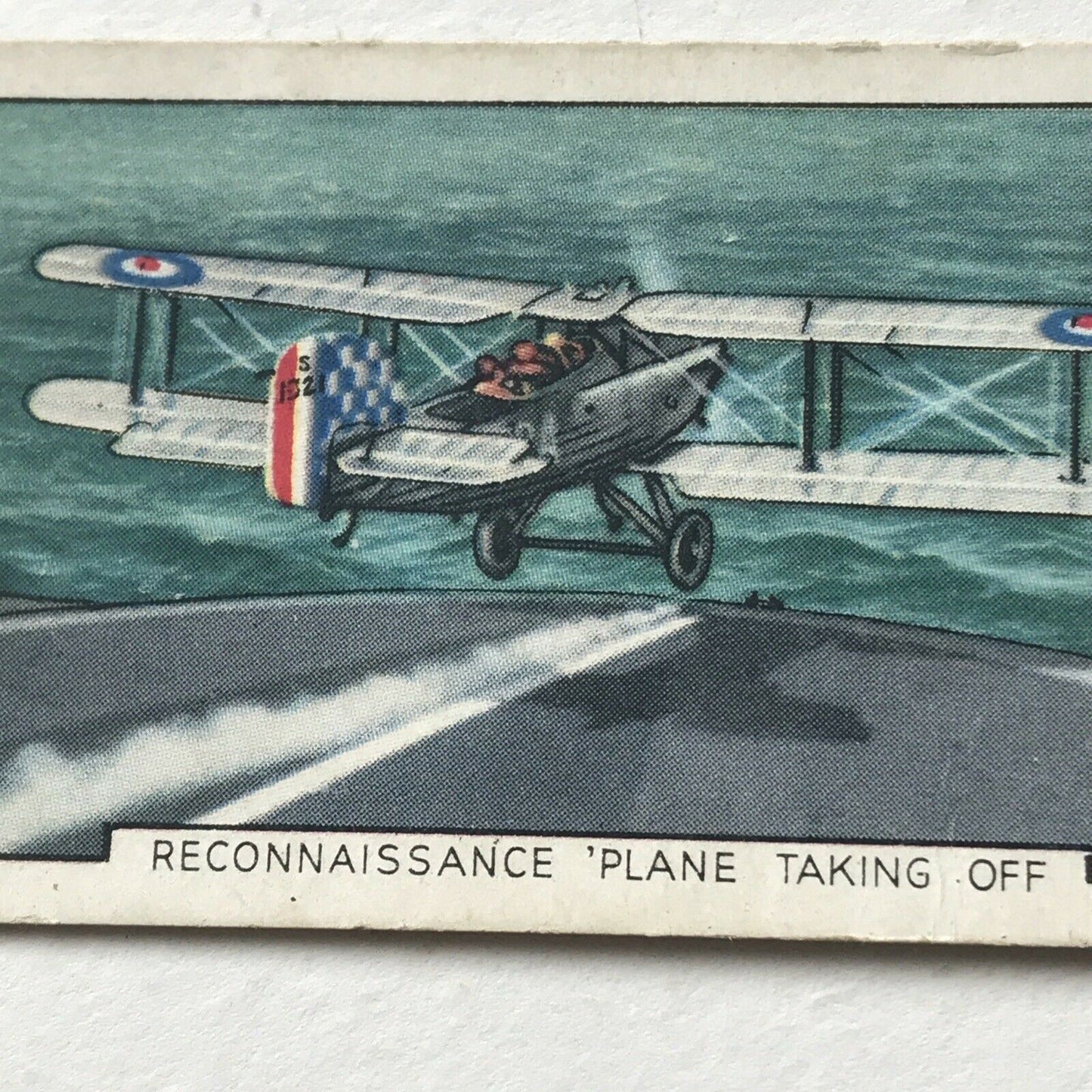 RECONNAISSANCE PLANE TAKING OFF Park Drive Gallaher Cigarette Card The Navy