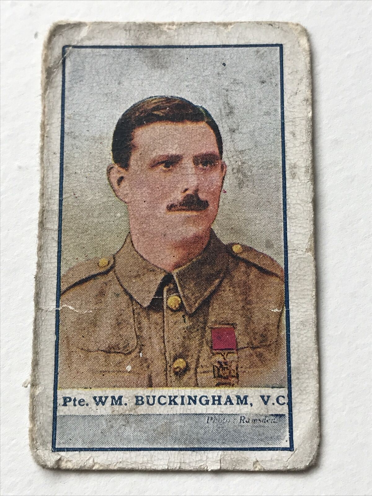 PRIVATE WM. BUCKINGHAM V.C. Cigarette Card The Great War Victoria Cross Heroes