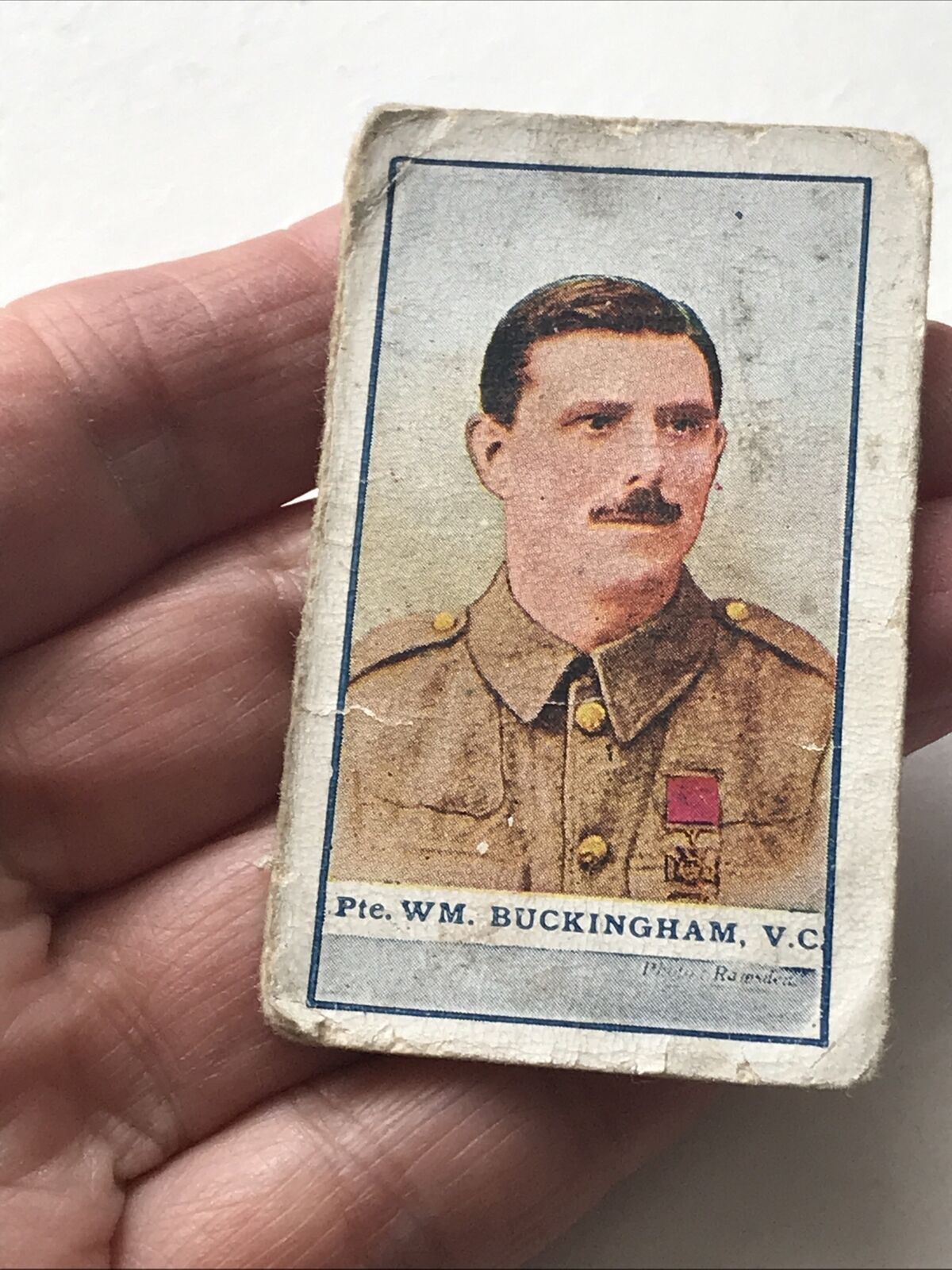 PRIVATE WM. BUCKINGHAM V.C. Cigarette Card The Great War Victoria Cross Heroes