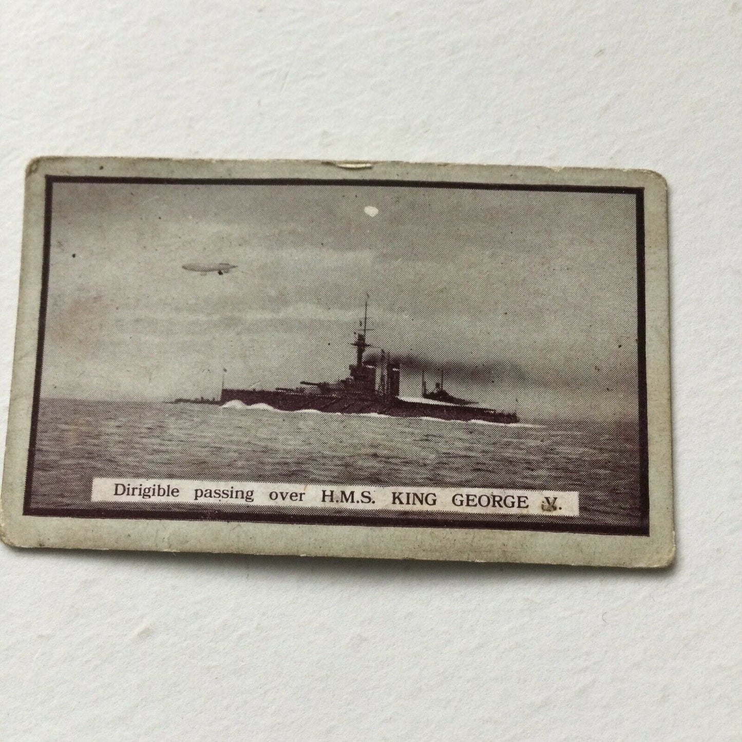 HMS KING GEORGE V Cigarette Card Gallaher British Naval Series #32 Navy War Ship