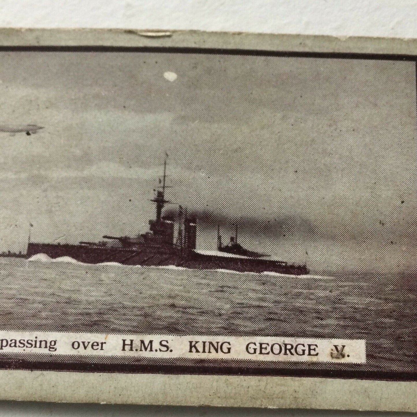 HMS KING GEORGE V Cigarette Card Gallaher British Naval Series #32 Navy War Ship