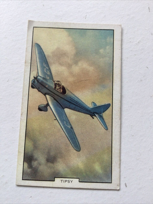 TIPSY Aircraft Co. Gallaher Cigarette Card Aeroplanes #17 Small Plane Civil Air