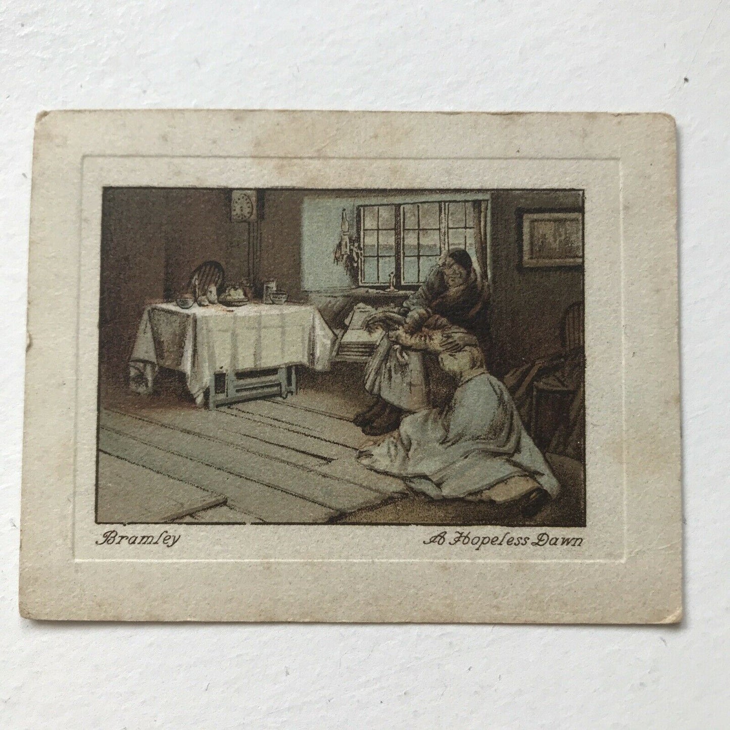 De Reszke Cigarette Card #49 A HOPELESS DAWN, Frank Bramley RA ART TREASURES