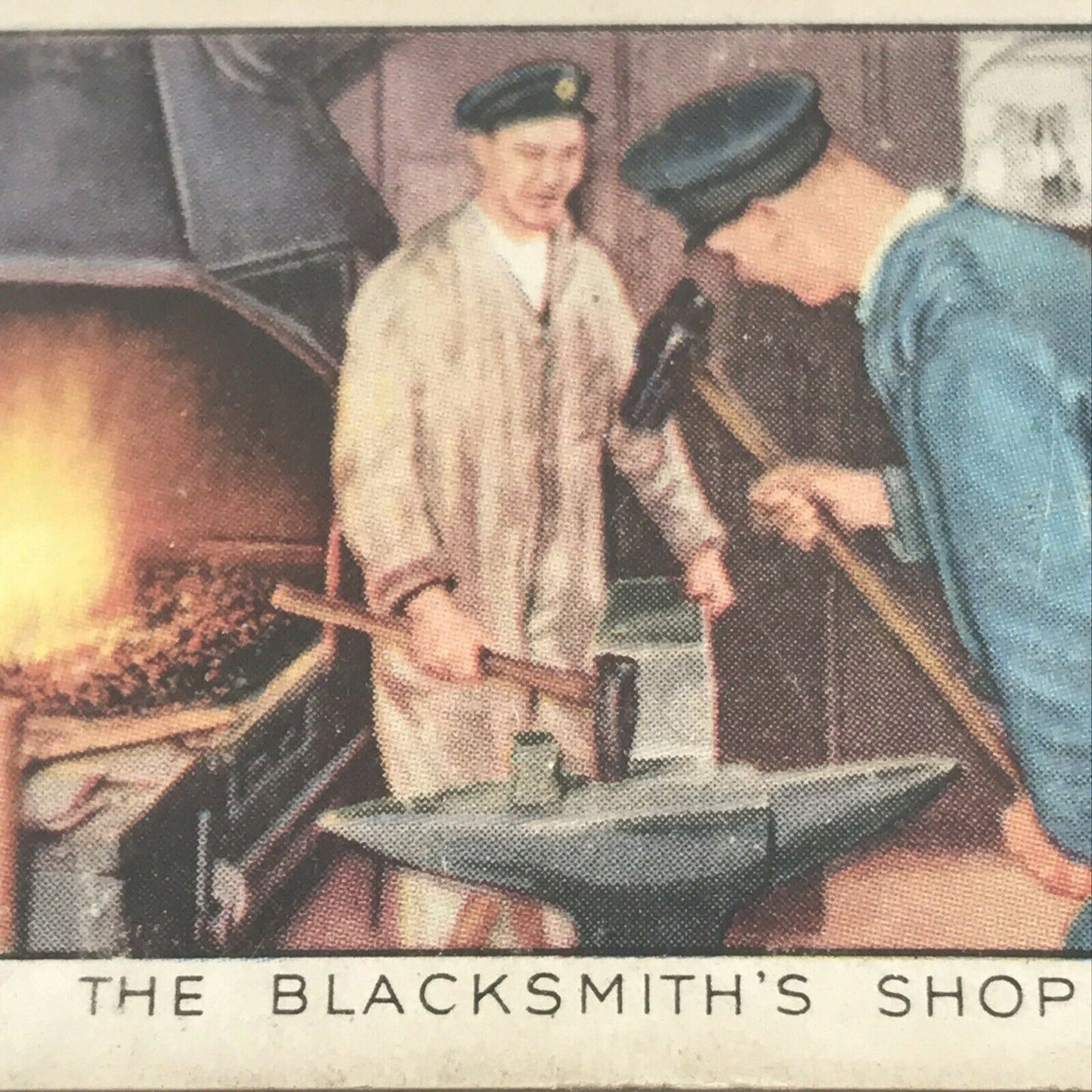 THE BLACKSMITHS SHOP Park Drive Gallaher Cigarette Card The Navy #43