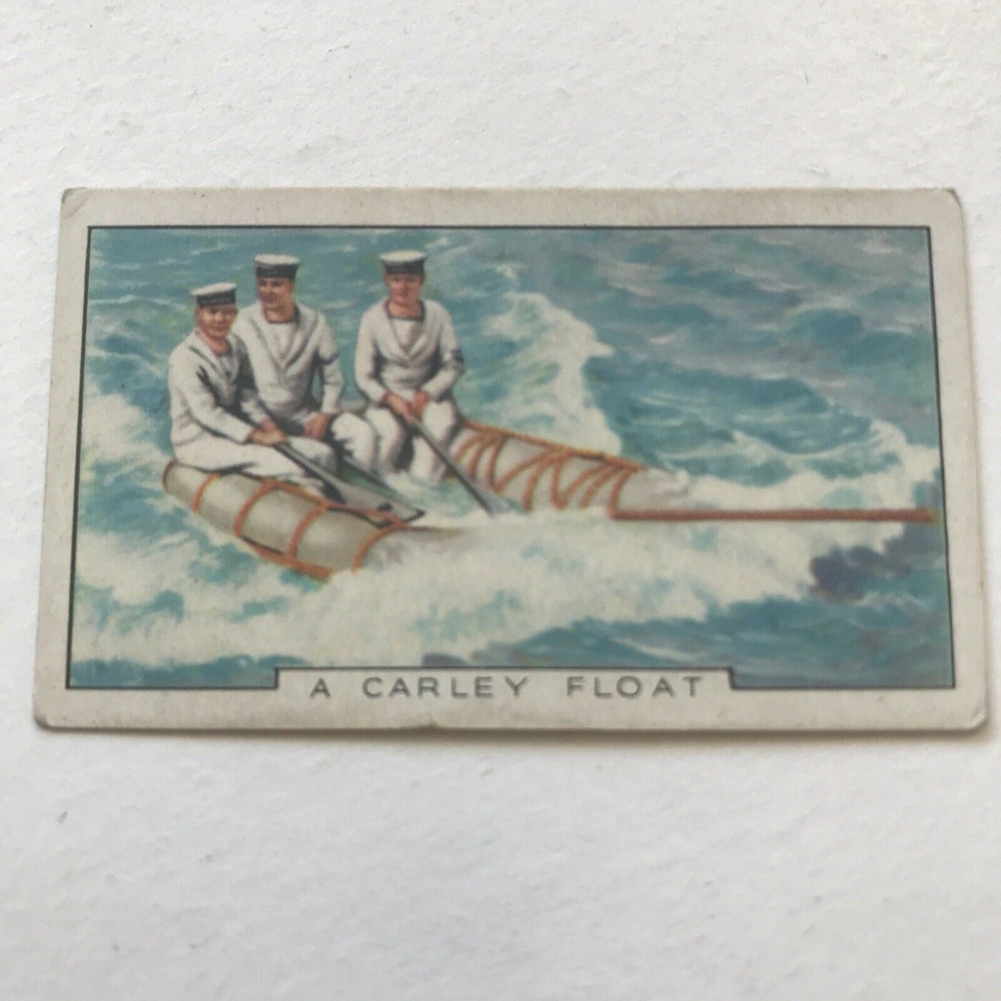 A CARLEY FLOAT Park Drive Gallaher Cigarette Card The Navy #22 Great War WWI