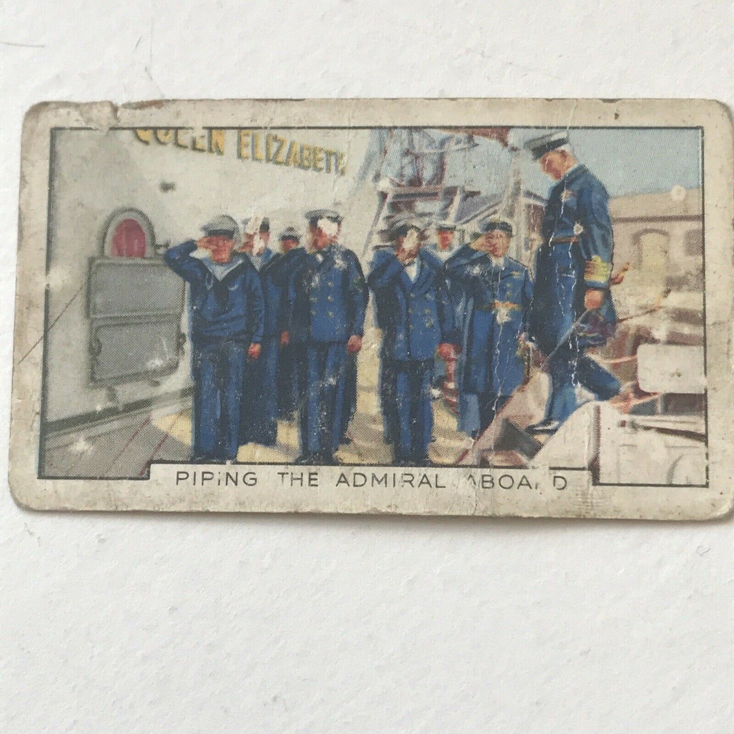 PIPING THE ADMIRAL ABOARD Park Drive Gallaher Cigarette Card The Navy #32