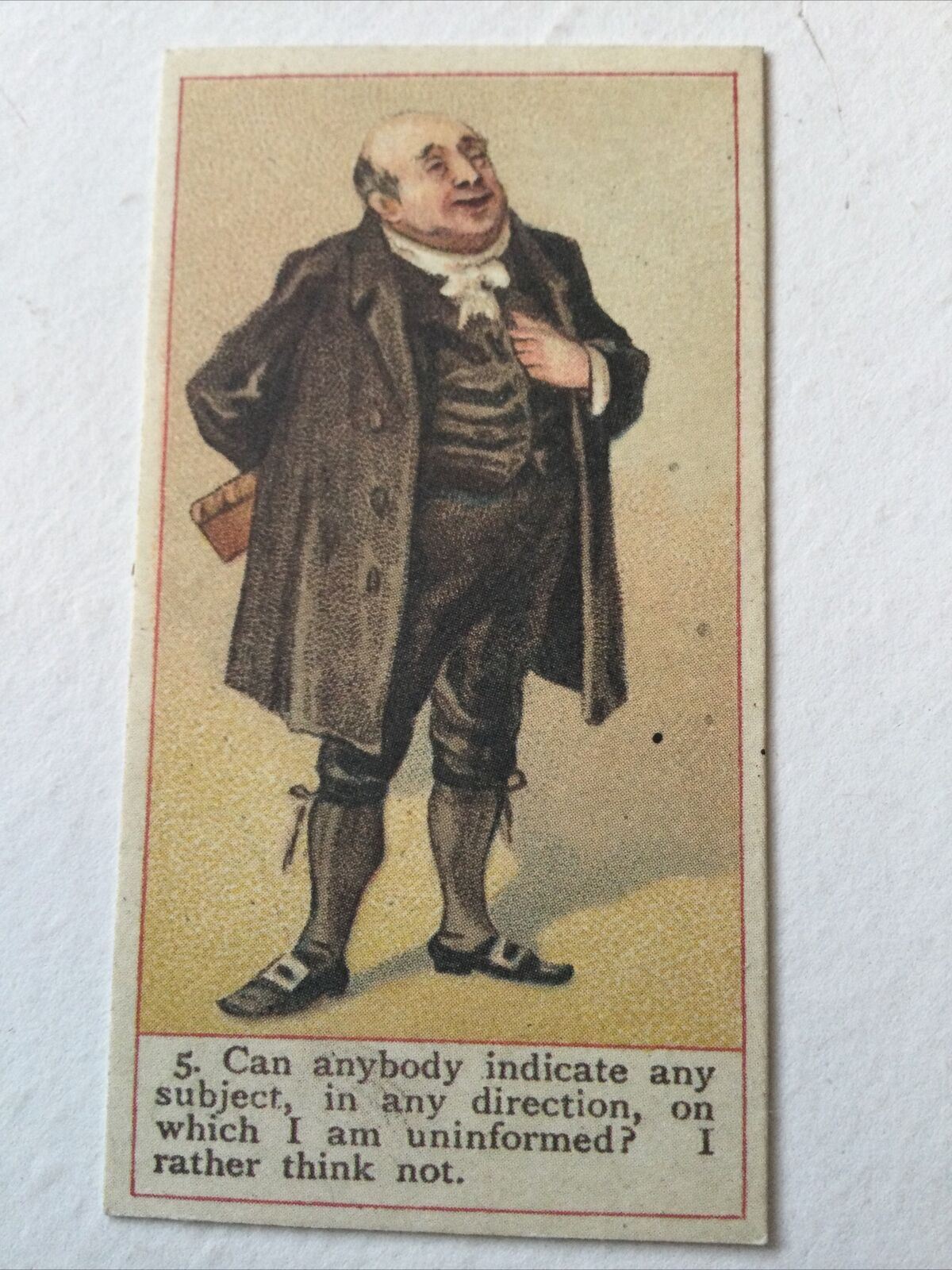 DOCTOR BLIMBER Dickens Gallery Cope Bros Cigarette Card #5 Nostalgia Reprint