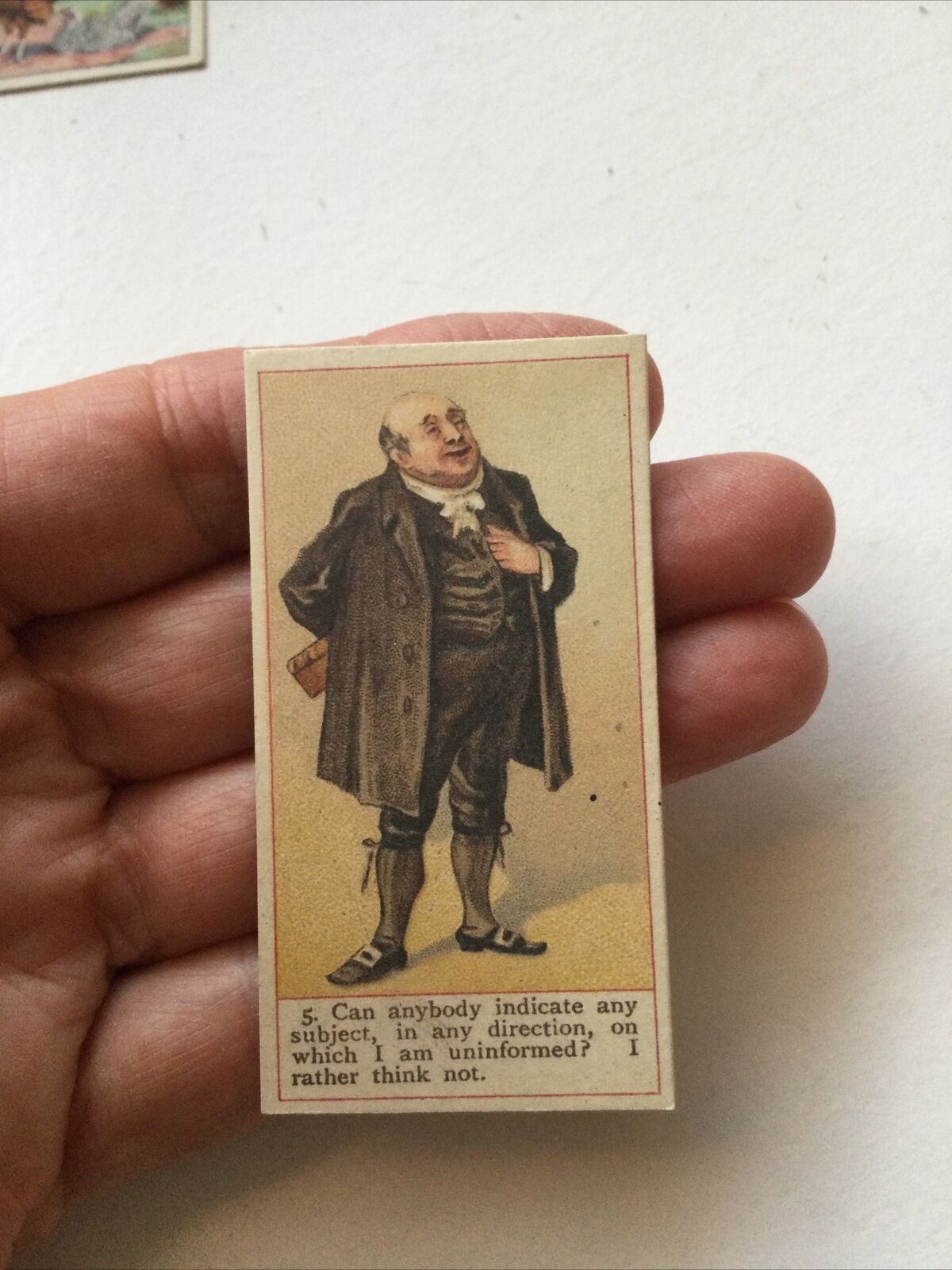 DOCTOR BLIMBER Dickens Gallery Cope Bros Cigarette Card #5 Nostalgia Reprint