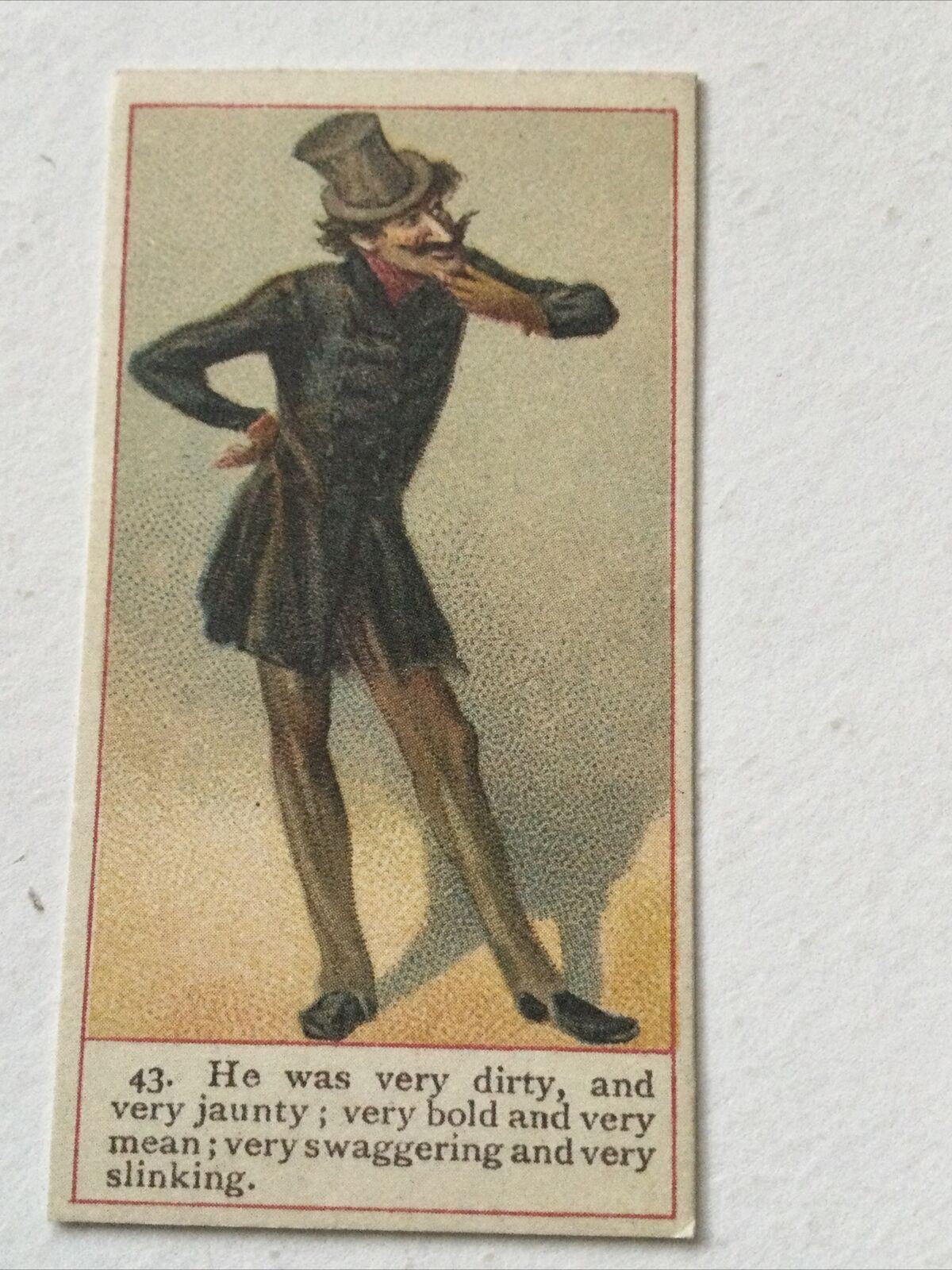 MONTAGUE TIGG Dickens Gallery Cope Bros Cigarette Card #43 Nostalgia Reprint