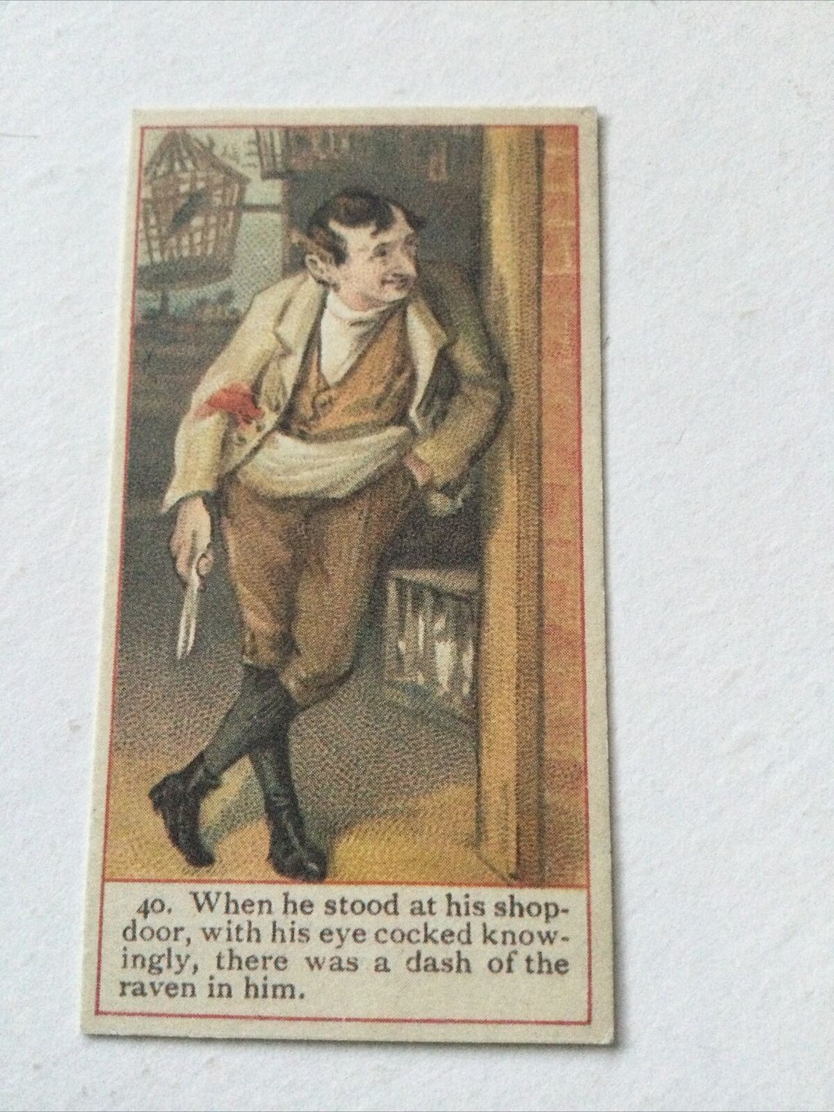 PAUL SWEEDLEPIPE Dickens Gallery Cope Bros Cigarette Card #40 Reprint