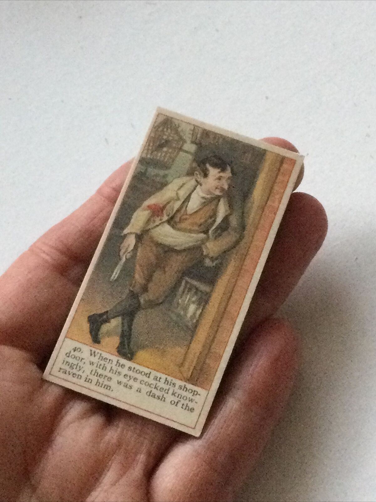 PAUL SWEEDLEPIPE Dickens Gallery Cope Bros Cigarette Card #40 Reprint