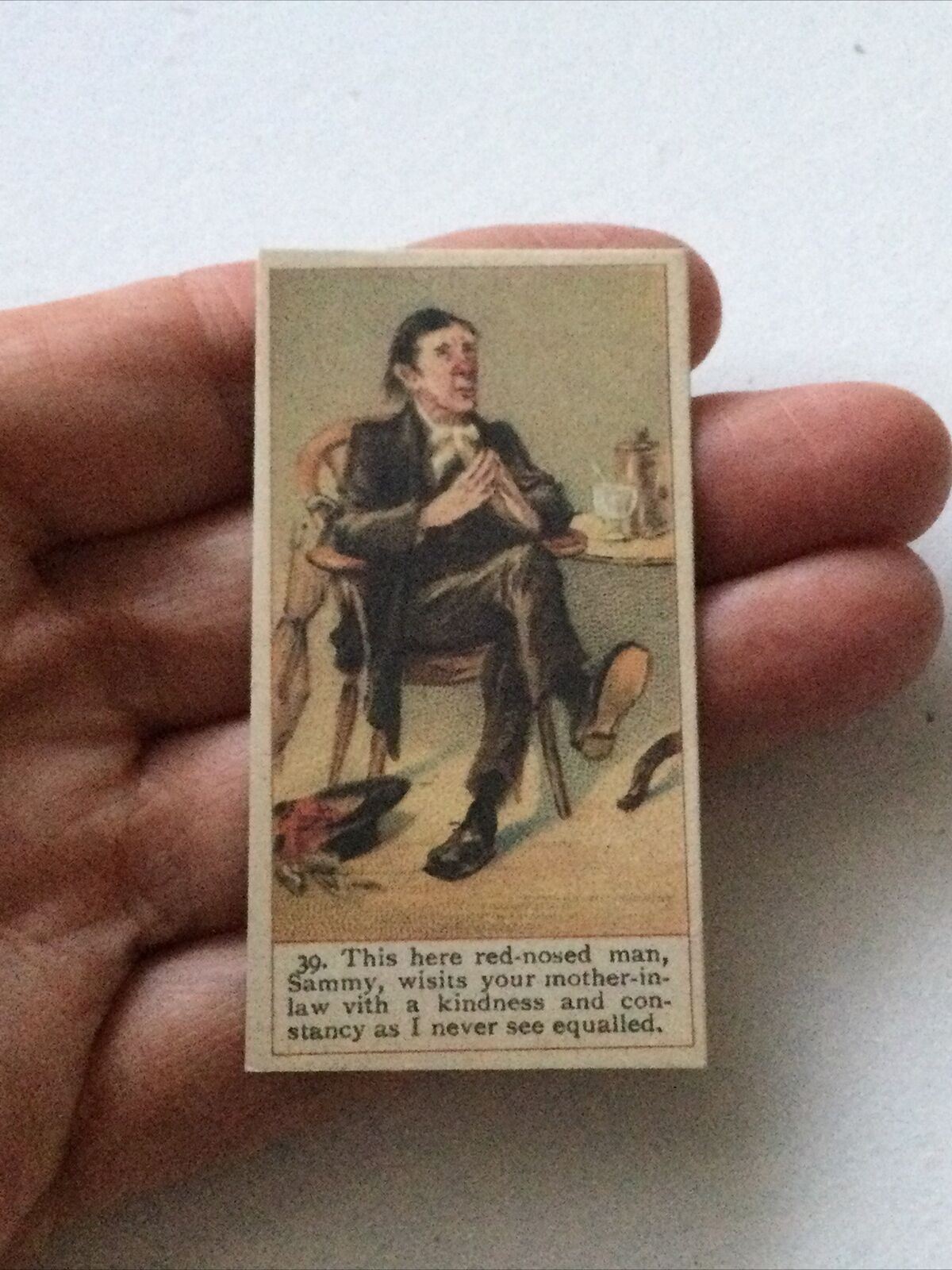 REV MR STIGGINS Dickens Gallery Cope Bros Cigarette Card #12 Reprint PICKWICK