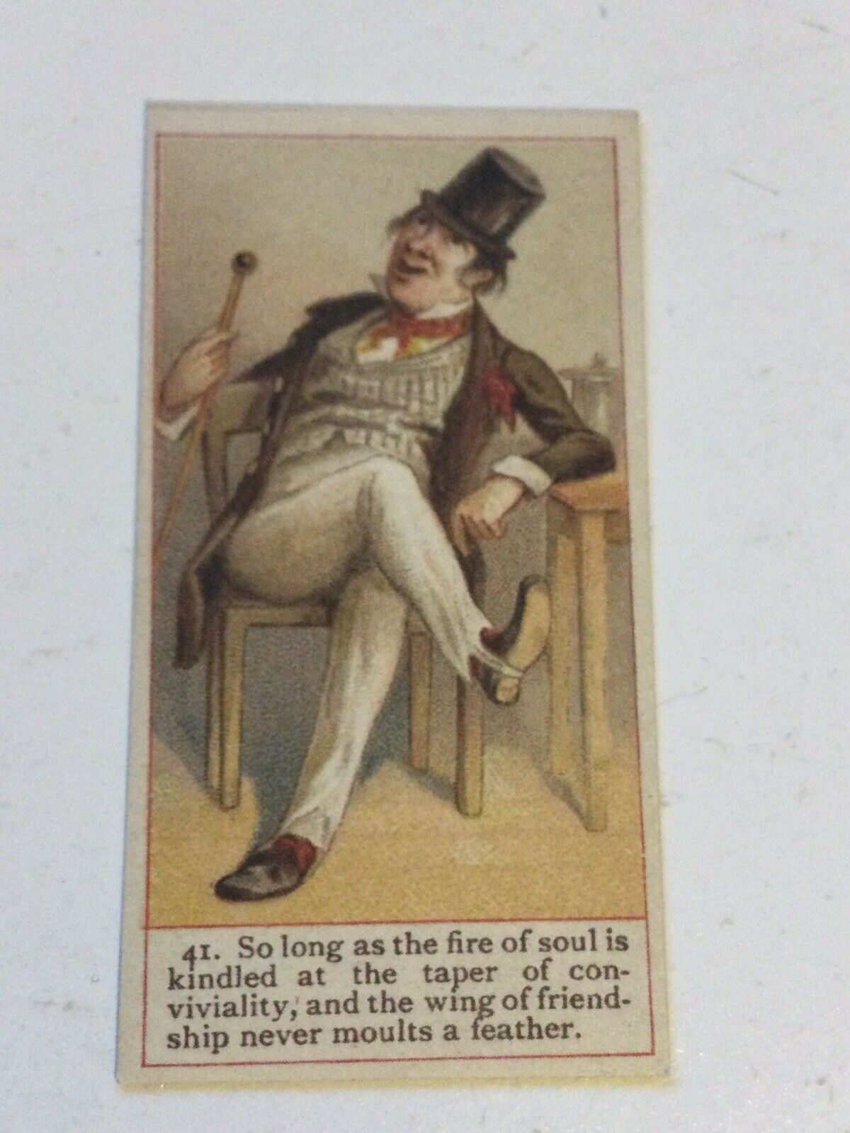 DICK SWIVELLER Dickens Gallery Cope Bros Cigarette Card #47 Reprint OLD CURIOSIT