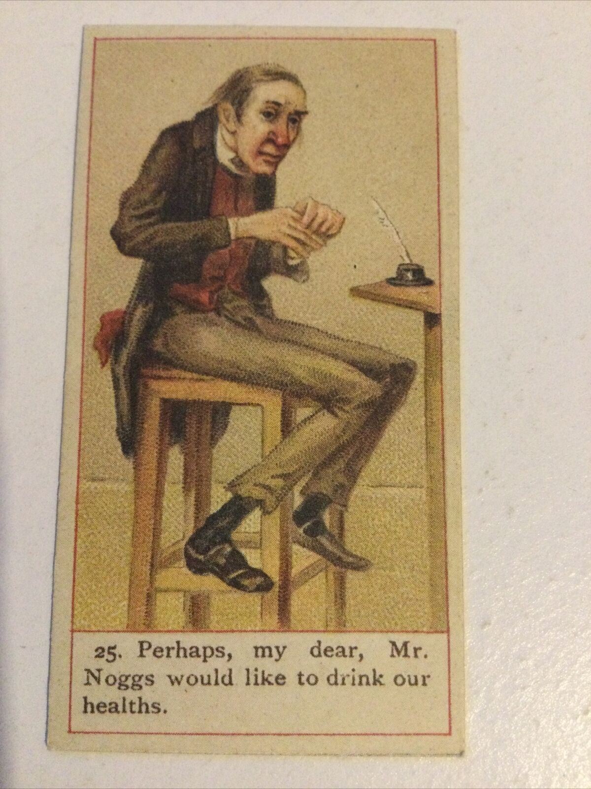 NEWMAN NOGGS Dickens Gallery Cope Bros Cigarette Card #25 Reprint Nicholas Nick