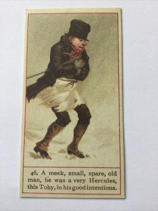 TOBY VECK Dickens Gallery Cope Bros Cigarette Card #46 Nostalgia Reprint