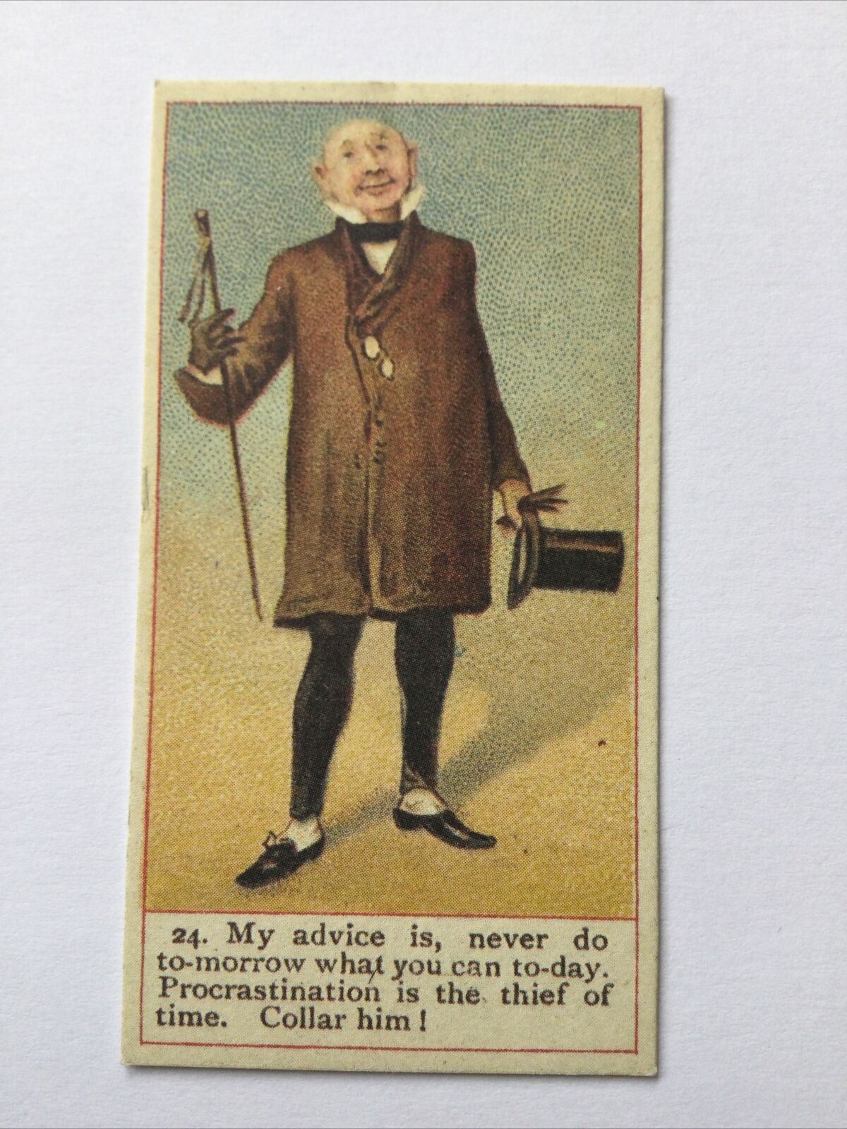 WILKINS MICAWBER Dickens Gallery Cope Bros Cigarette Card #24 Nostalgia Reprint