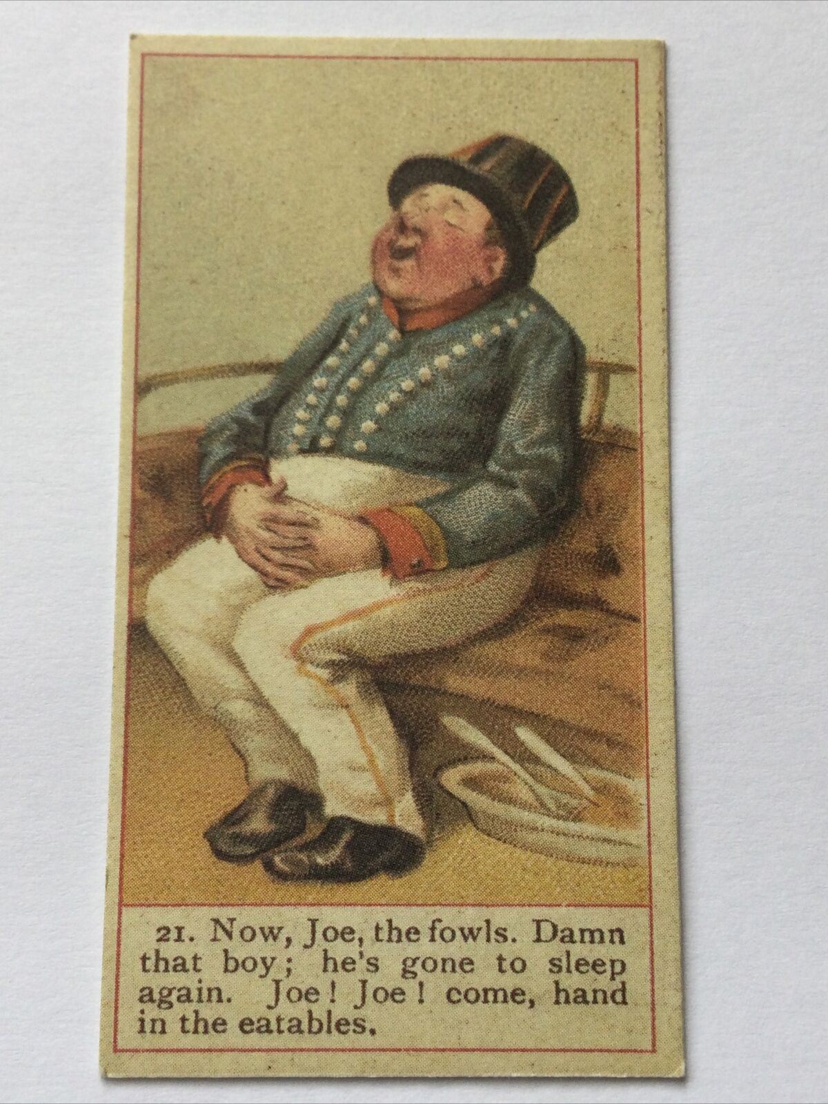 THE FAT BOY JOE Dickens Gallery Cope Bros Cigarette Card #21 Nostalgia Reprint