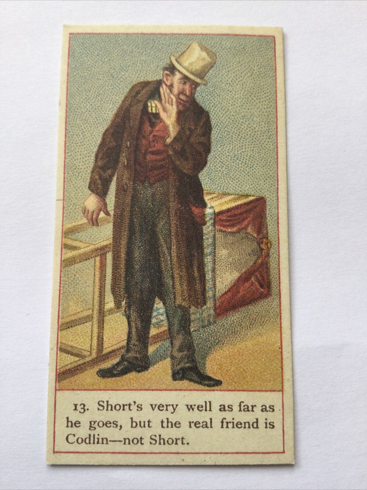 TOM CODLIN Dickens Gallery Cope Bros Cigarette Card #13 Nostalgia Reprint