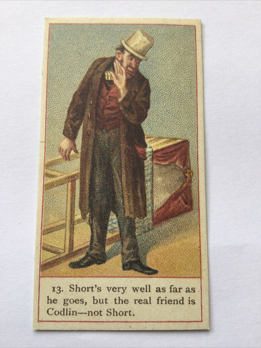 TOM CODLIN Dickens Gallery Cope Bros Cigarette Card #13 Nostalgia Reprint