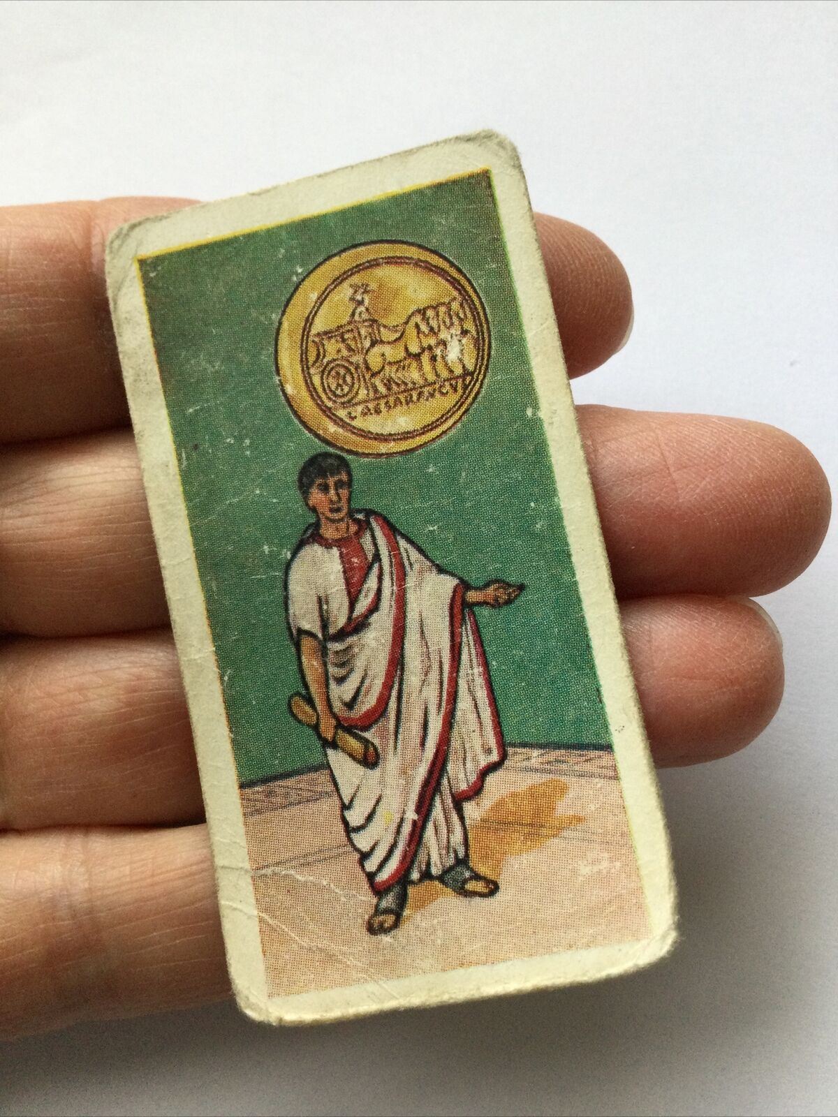 ROMAN COIN OF AUGUSTUS #3 British Coins & Costumes Cigarette Card Amalgamated