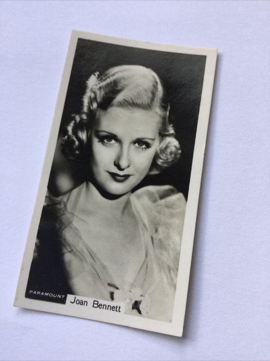 JOAN BENNETT Photo - John Sinclair Cigarette Card Film Stars #85